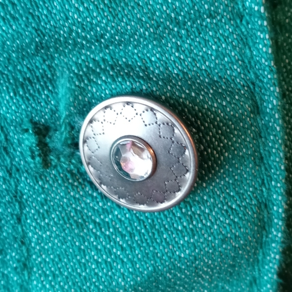 D& Co Green Denim Jacket - Picture 3 of 5